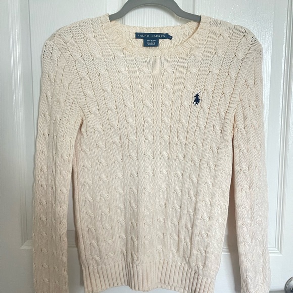 White knitted Polo Sweater - Picture 2 of 3